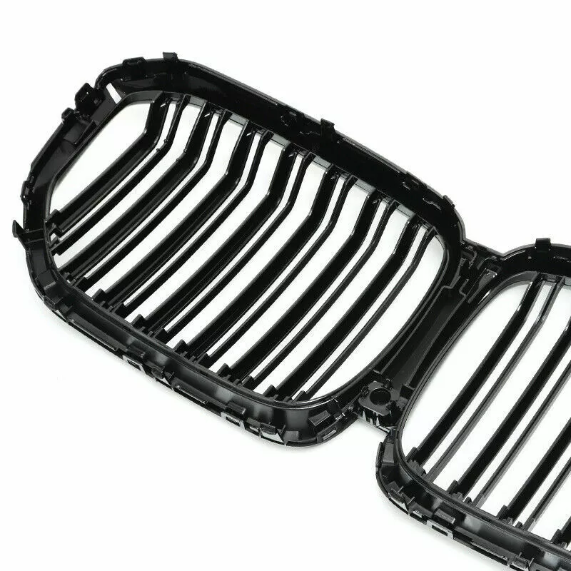 FOR BMW X5 G05 GLOSS BLACK TWIN DUAL SLAT KIDNEY GRILL GRILLE 2018 ONWARDS MODEL - Image 10