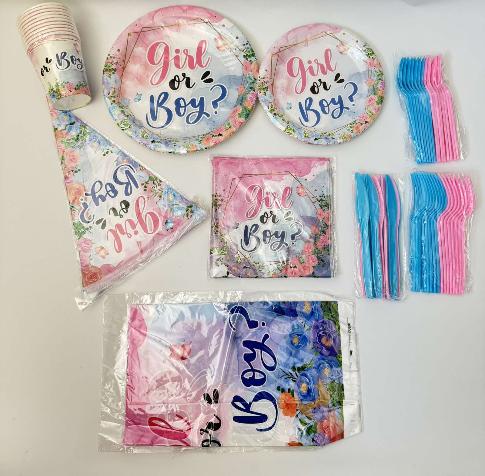 🎉 Boy or Girl Gender Reveal Party Set