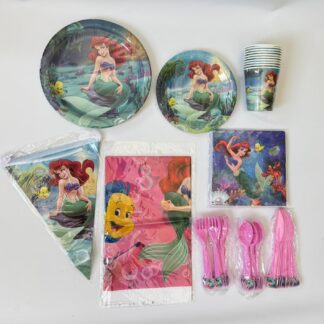 🧜‍♀️ Ariel Mermaid Party Set – Disney Magic Under the Sea!