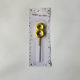 Κεράκι Γενεθλίων "8" – Γιορτή με Άπειρη Χαρά