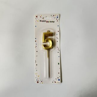 Κεράκι Γενεθλίων "5" – Μια Πεντάδα Ευχές & Χαμόγελα