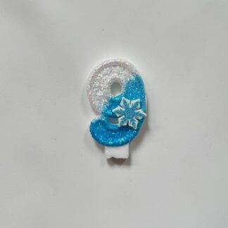 Frozen Birthday Candle - Number 9