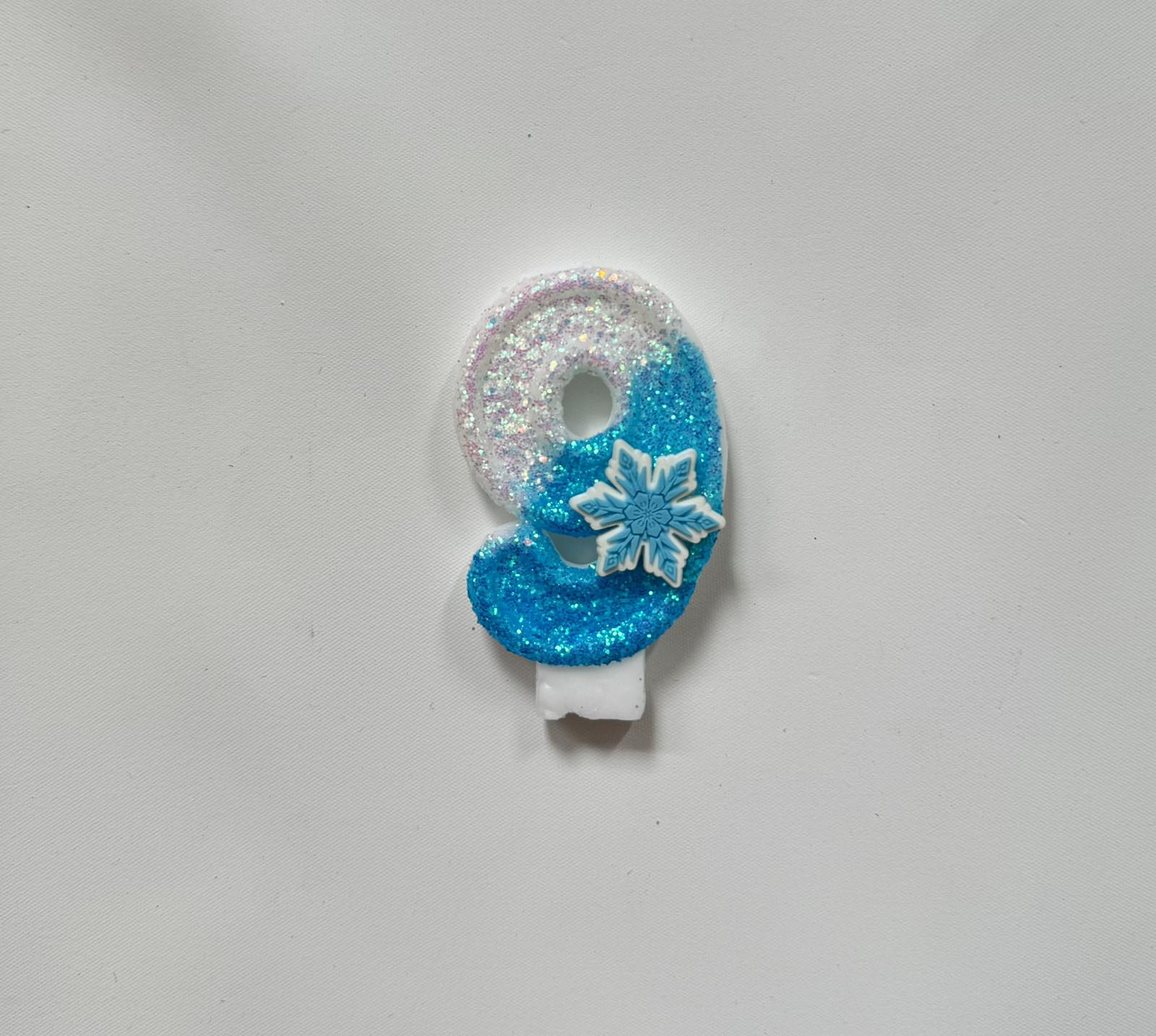 Frozen Birthday Candle - Number 9