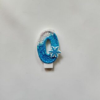 Frozen Birthday Candle - Number 0