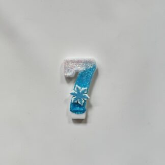 Frozen Birthday Candle - Number 7