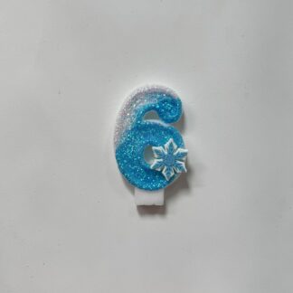 Frozen Birthday Candle - Number 6