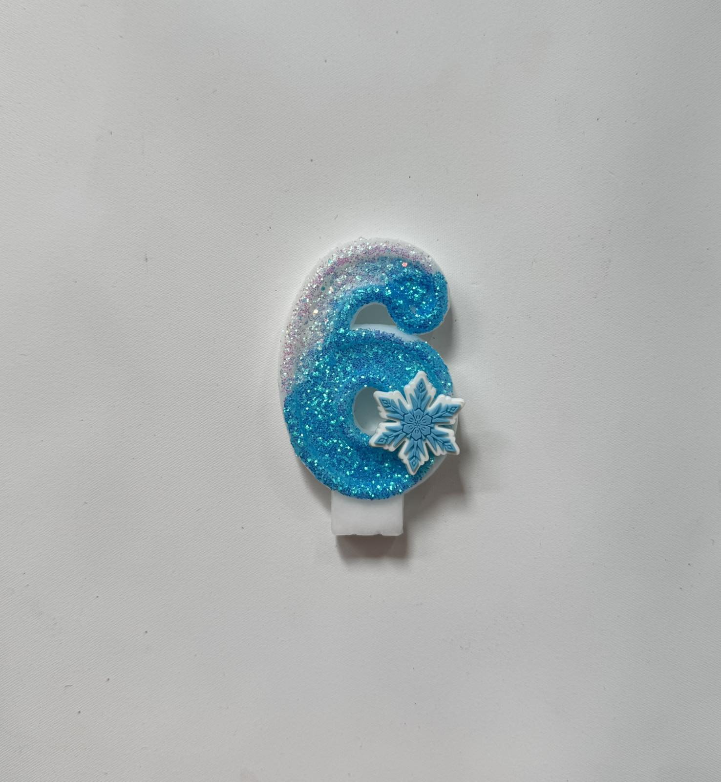 Frozen Birthday Candle - Number 6