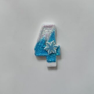 Frozen Birthday Candle - Number 4