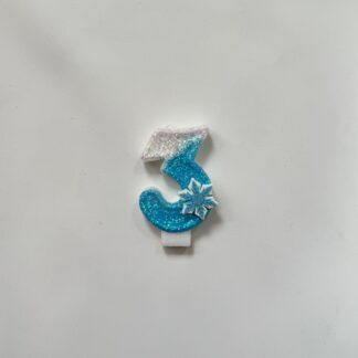 Frozen Birthday Candle - Number 3