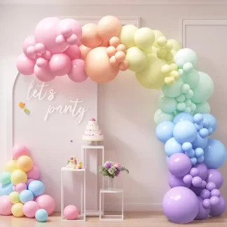 Σετ Φουσκών 🎈 Παστέλ